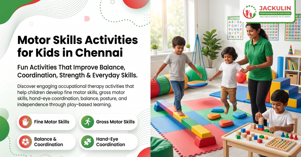 Motor Skills Activities for Kids in Chennai