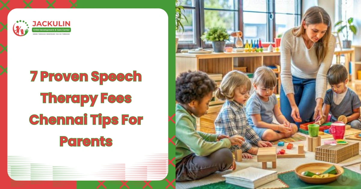 Speech Therapy Fees Chennai
